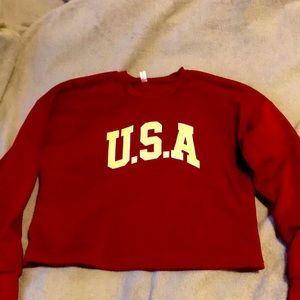 Maroon USA sweater size L